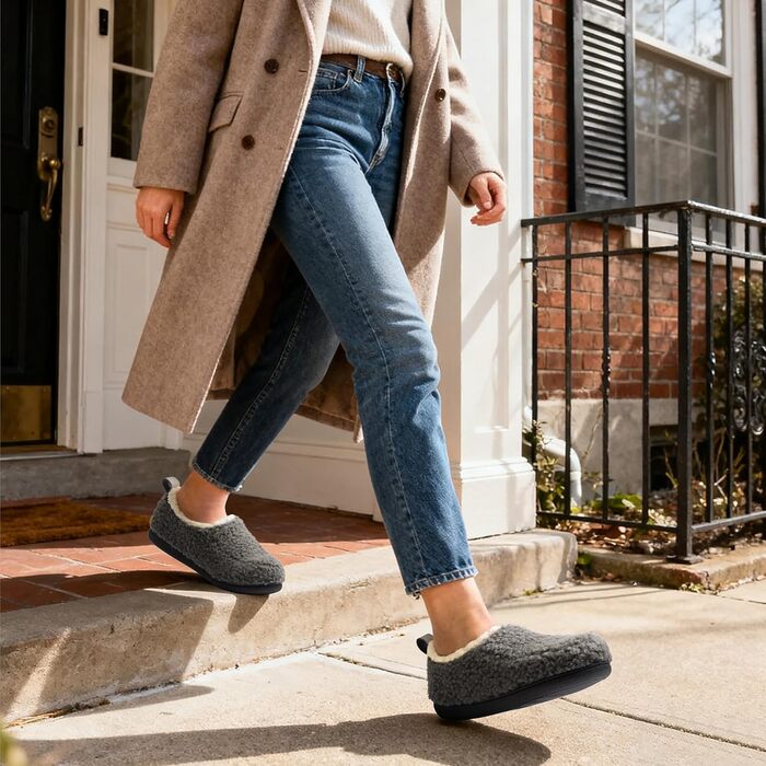 Домашні тапочки RockDove Nomad для жінок з пам'яттю (37.5/38.5 EU, темно-сірий)