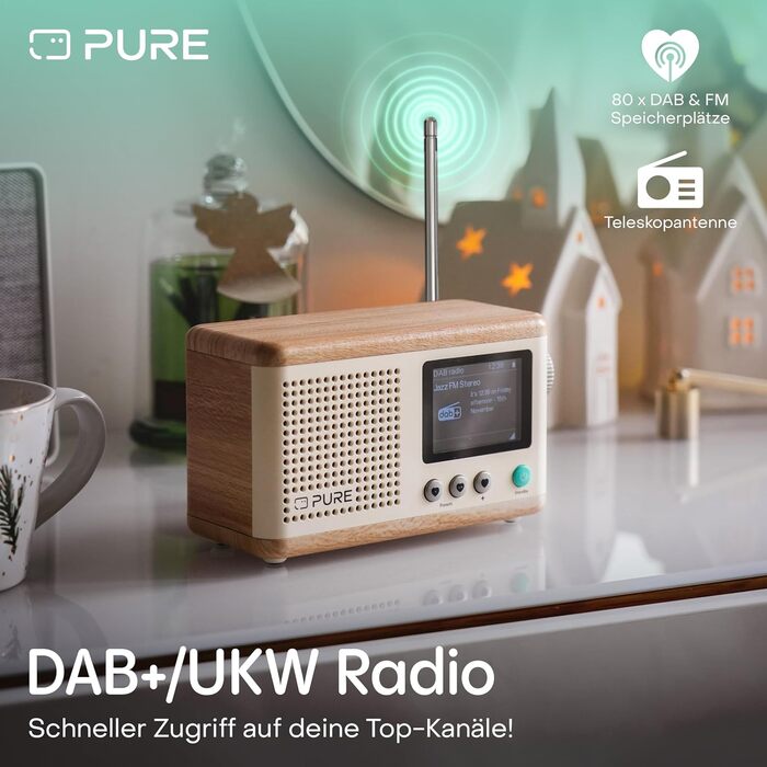 Портативне радіо Pure Classic Mini: DAB+, Bluetooth 5.3, 15 годин роботи, 2.4
