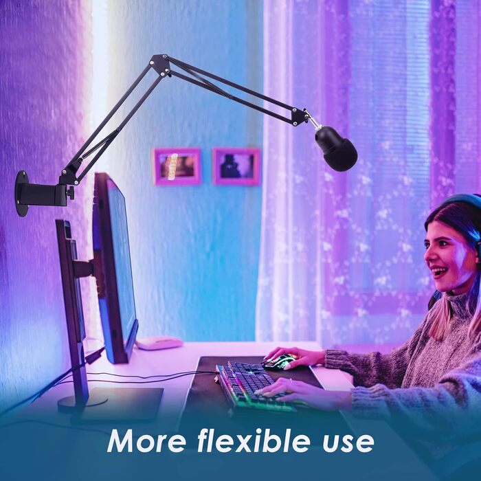 Кріплення для мікрофона YOUSHARES для Razer Seiren Mini та V3 Mini – професійний тримач з вітрозахистом, для геймінгу, стрімінгу та подкастингу (A_2)