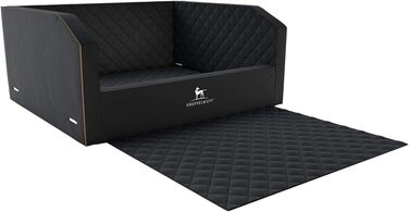 Захист для автокрісла собаки Knuffelwuff Auto KFZ, 55 x 45 x 35 см, чорний, розмір 3 (розмір 2, багажник)