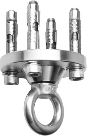 TSSS 360 Degree Swivel Ceiling Hook Swing Set Punching Bag Hammock - Up to 500kg Load Capacity Stainless Steel Wall Swivel Hook, Hook Base, Hanging Swing, Yoga Hook