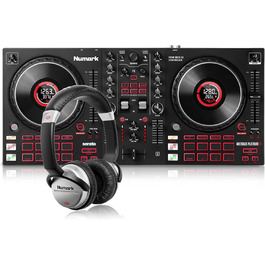 DJ-контролер Numark Mixtrack Platinum FX + навушники Numark HF125 для Serato DJ (4-Deck)