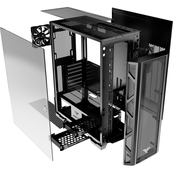 Корпус Preyon Nest Meshy Midi Tower, чорний