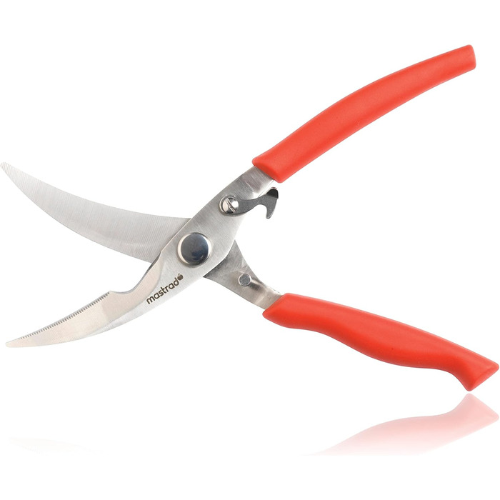 Mastrad F24315 Kitchen Scissors, Plastic, Red, 20.5 x 9.4 x 10.1 cm