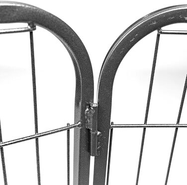 Металевий вольєр для цуценят Estexo, огорожа для цуценят, клітка для цуценят, загін для собак, вольєр для собак (8 панелей, 80x100 см)