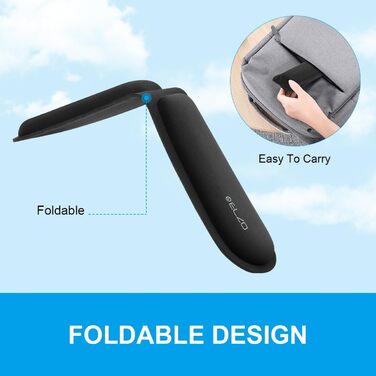 Підставка для зап'ястя ELZO для клавіатури з Memory Foam – ергономічна підтримка, проти болю в зап'ясті, для ПК та ноутбука