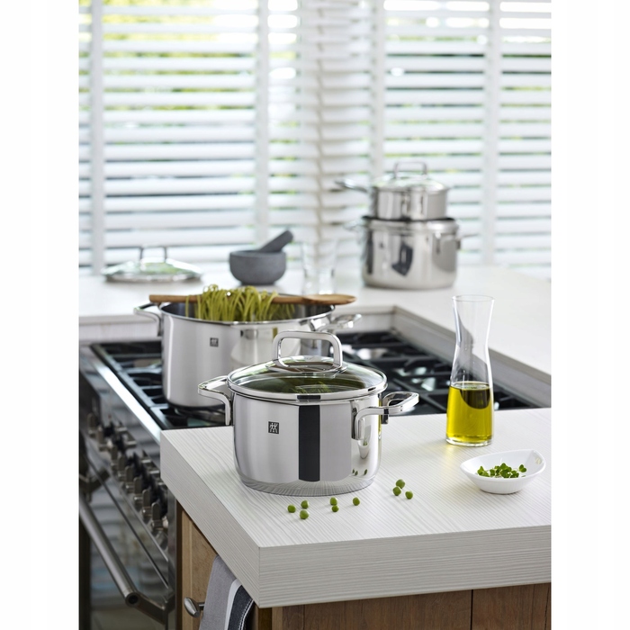 Набір каструль Zwilling Quadro з нержавіючої сталі, 5 предметів