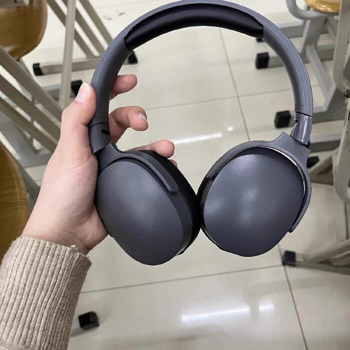 Бездротові навушники HiFi Bluetooth з активним шумозаглушенням, складні, з мікрофоном, для спорту та подорожей (Чорний)