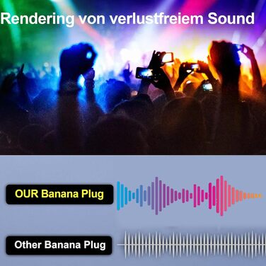 4 шт. бананові конектори для акустичних кабелів, 4 мм, аудіо-роз'єми для підключення до підсилювача, сумісні з кабелями до 4 мм