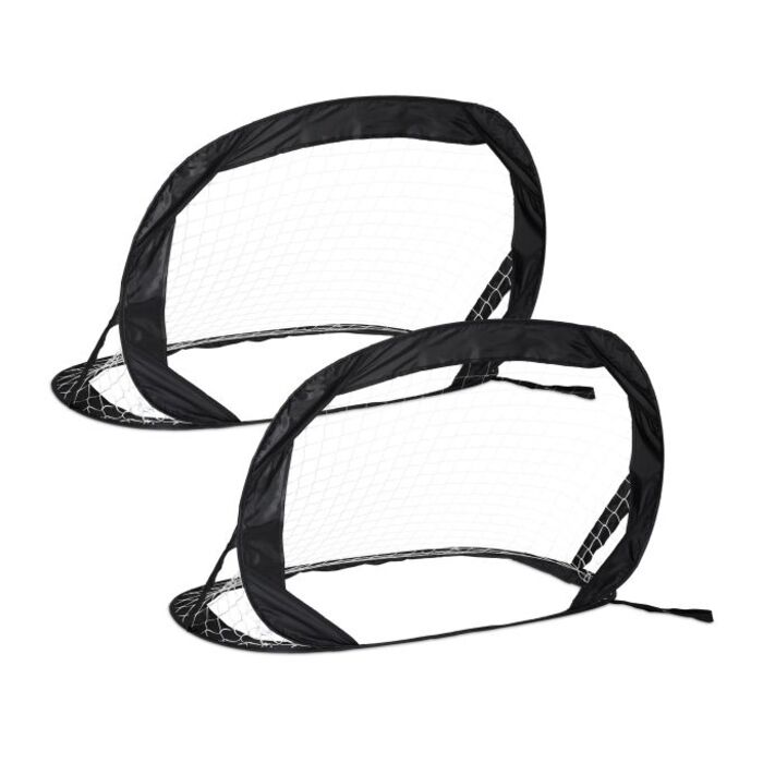 Relaxdays Pop-Up Football Goals - Set of 2