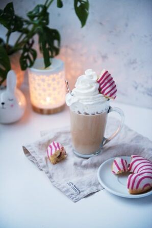 Набір склянок KROSNO Alex 4 шт. 400 мл: кавові, чайні, з ручкою | KROSNO