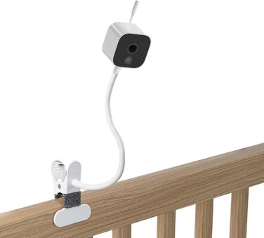 Універсальне кріплення для дитячого монітора HOLACA (сумісне з Arlo, GHB, HelloBaby, ieGeek, Momcozy, Motorola та ін.), 1/4' гвинт, монтаж без інструментів, білий, гнучке кріплення