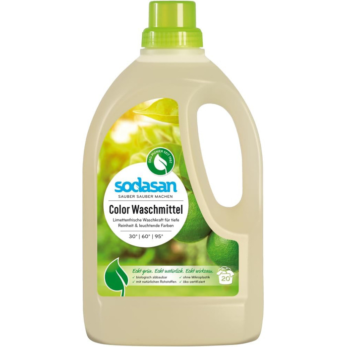 Рідкий засіб для прання кольорових речей Colour Laundry Liquid Lime, 3 л