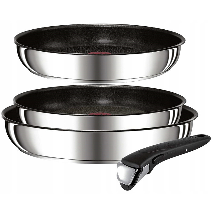 Сковорода Tefal з титановим покриттям, 22/24/28 см, підходить для мийки в посудомийній машині
