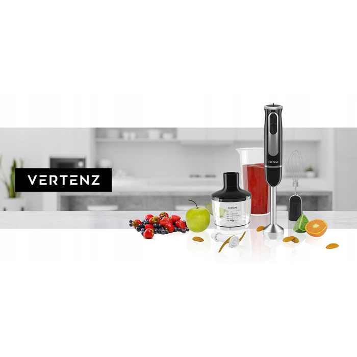 Ручний блендер Vertenz Titan 600 Вт, чорний