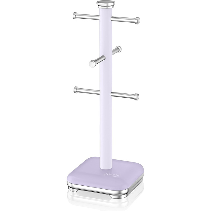 Swan SWKA1030CN Retro Cup Tree for 6 Cups, Weighted Base, Cream (Lily)