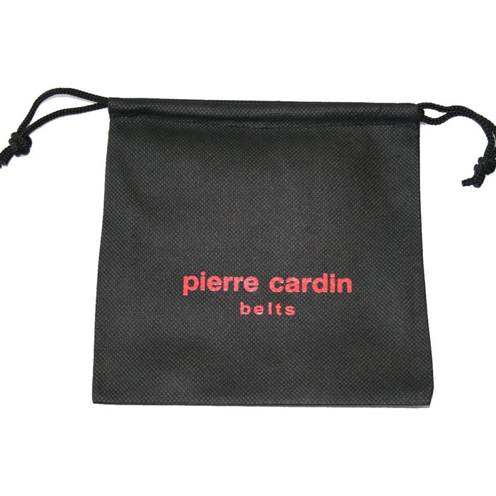 Чоловічий шкіряний ремінь Pierre Cardin, 40 мм, чорний, повна шкіра, розмір 105