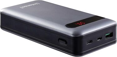 Powerbank Intenso Powerbank PD 20000mAh: Швидка зарядка, 20000mAh, сумісний зі смартфонами, планшетами, MP3-плеєрами та цифровими камерами, Anthrazit