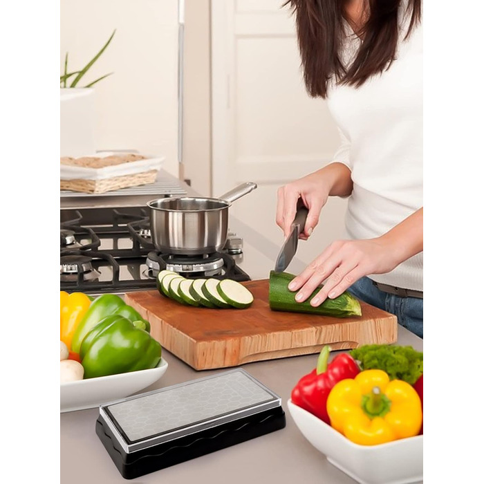 Двостороння алмазна точилка Kalolary 400/1000 для ножів, ножниць, кухонних та туристичних інструментів