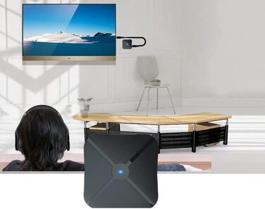 Передавач аудіо Retoo 2-в-1 Bluetooth адаптер з кабелями Aux 3.5mm та RCA, передавач/приймач, бездротовий, для авто, TV, стерео, HiFi, колонки, навушники, низька затримка