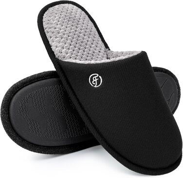 Чоловічі тапочки-шкарпетки EverFoams з м'якої піни, чорні, 42/43 EU