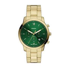 Годинник чоловічий Fossil Neutra Chronograph, кварцовий, з браслетом з нержавіючої сталі (золото та м'ятний)