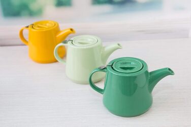 London Pottery Company 78402 Hi-T Teapot Set with Filter and Integrated Drip Tray, Stoneware