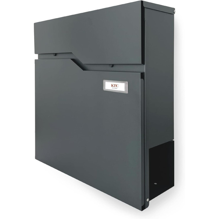 Поштова скринька KTC Home Premium Postlux 4.0 Anthrazit з табличкою для імені - стійка до УФ-випромінювання та погодних умов, порошкове покриття