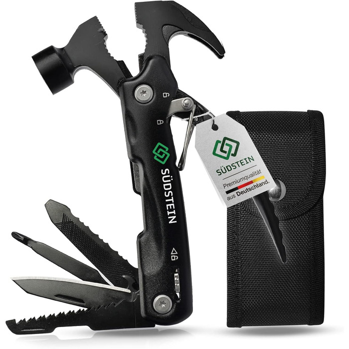 12-в-1 Багатофункціональний інструмент з молотком, викруткою та іншим – Прекрасний подарунок для чоловіків у подарунковій упаковці