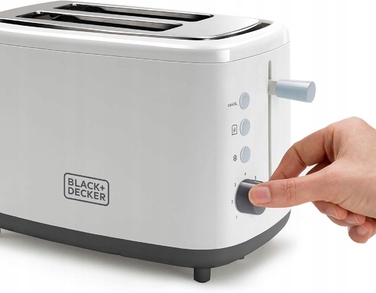 Тостер Black+Decker BXTOA820E, білий, 820 Вт