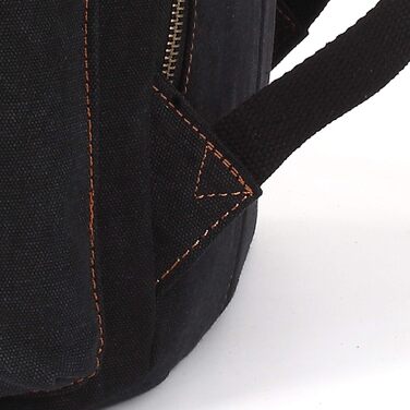 Чорний рюкзак KAUKKO 15 дюймів: стильний ретро-рюкзак для жінок та чоловіків, 27×16×41 см, велика місткість, ідеальний для подорожей, кемпінгу та активного відпочинку