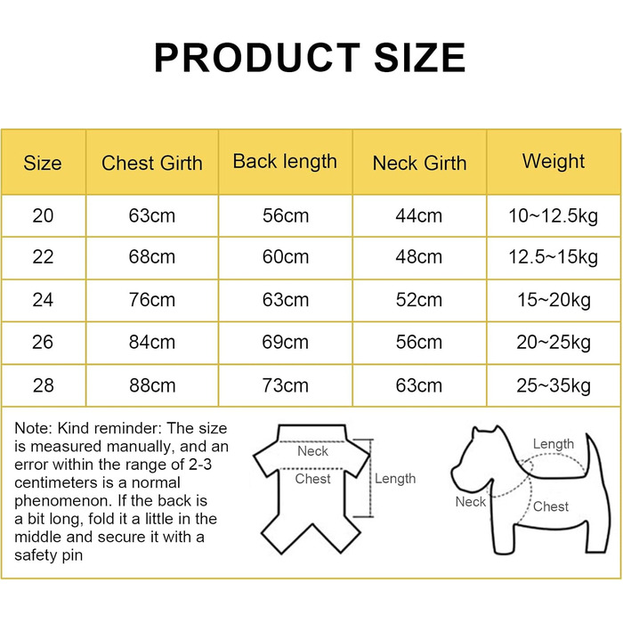 Dog Raincoat, Waterproof Dog Coat with Hood, Lightweight Rain Jacket for Dogs Suitable for Medium and Large Dogs - Perfect for the Dog Park and Dog Vacations - Green (Yellow-28)