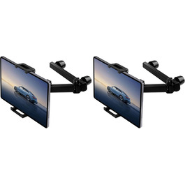 Утримувач для планшета в авто Romon, кріплення на підголівник, універсальний, 360° обертання, для телефонів та планшетів 4.7-13' (2 шт.)