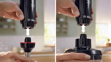 Погружний блендер Bosch MSM4B622, 1000 Вт, чорний