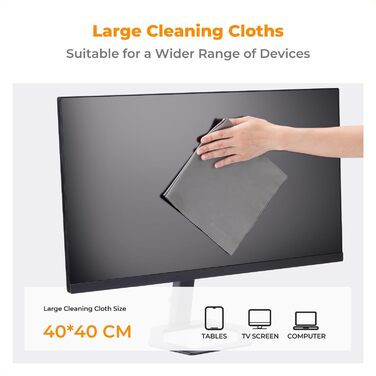 Набір для чищення ноутбука та екрану K&F CONCEPT 6 в 1: гель, спрей, серветка, стік, повітряний дюйма. Сумісний з ПК та телевізором