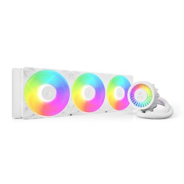 Система водяного охолодження ARCTIC Liquid Freezer III Pro 420 A-RGB для ПК: 3x140 мм вентилятори, радіатор 38 мм, PWM-насос, підтримка AMD AM5/AM4, Intel LGA1851/1700
