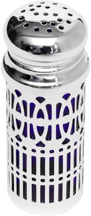 Silver Plated Salt and Pepper Shakers - Metal Spice Shakers - Fine Salt Shaker - Silver Shakers - 2 Piece Set (Variant 1: 7 x 2.5 cm (H x Ø))