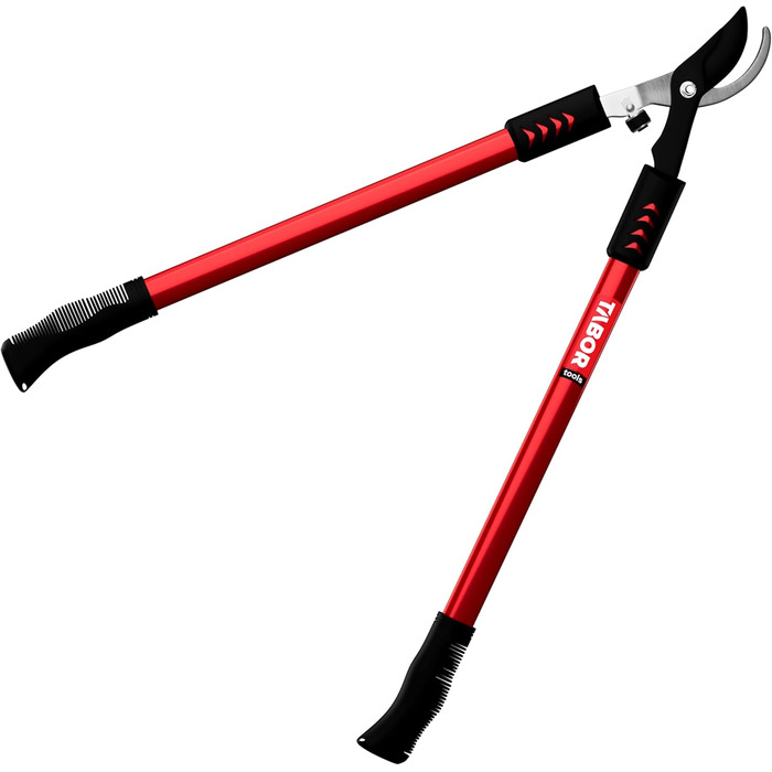 Секатор TABOR TOOLS GL16E для свіжої деревини до 35 мм, садові ножиці з високою силою різу, ергономічною ручкою, амортизатором та антипригарними лезами