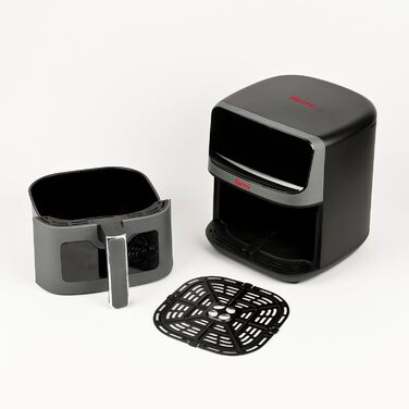 Фритюрниця електрична Girmi Ecofrit Lite 4.2л, 1400 Вт, цифрова панель, 8 програм, сіра