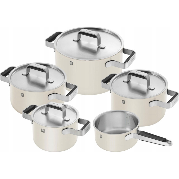 Набір керамічних каструль ZWILLING PURE Stay-Cool, колір слонова кістка (ECRU)