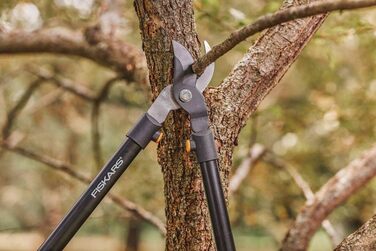 Секатор Fiskars L11 для свіжої деревини, антипригарне покриття, загартована сталь, 81 см, чорний