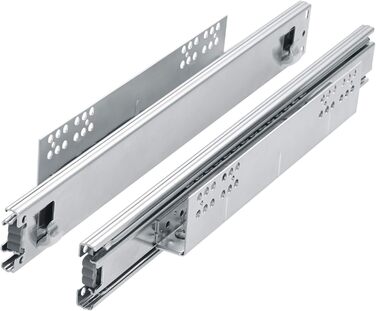 tectake® Telescopic Drawer, Extendable Drawer, Telescopic Shelf Retrofit, Kitchen Under-Cabinet Drawer, Kitchen Shelf, Drawer Organizer Office, Bathroom Under-Cabinet - suitable for 60cm