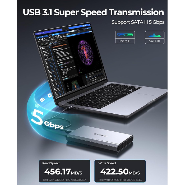Зовнішній корпус для HDD/SSD ORICO 2.5