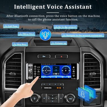 Автомагнітола CAMECHO 1 DIN з CarPlay, 5,1