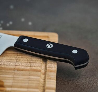 Ніж сантоку ZWILLING Gourmet 18 см, нержавіюча сталь, ергономічна пластикова ручка, чорний, зроблено в Німеччині