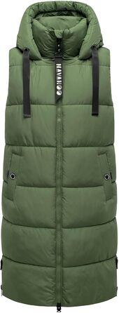 Жіноча степна жилетка Navahoo з капюшоном та коміром, тепла, для активного відпочинку, B942 (XS, Pine-Olive)