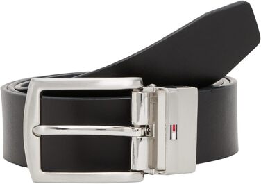 Чоловічий ремінь Tommy Hilfiger Denton 3,5 см, двосторонній, синій (Space Blue / Black)