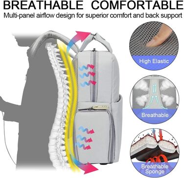 CADeN Рюкзак для камери: водонепроникний, антикрадійний, відділення для ноутбука 15.6'', для DSLR Canon, Nikon, Sony