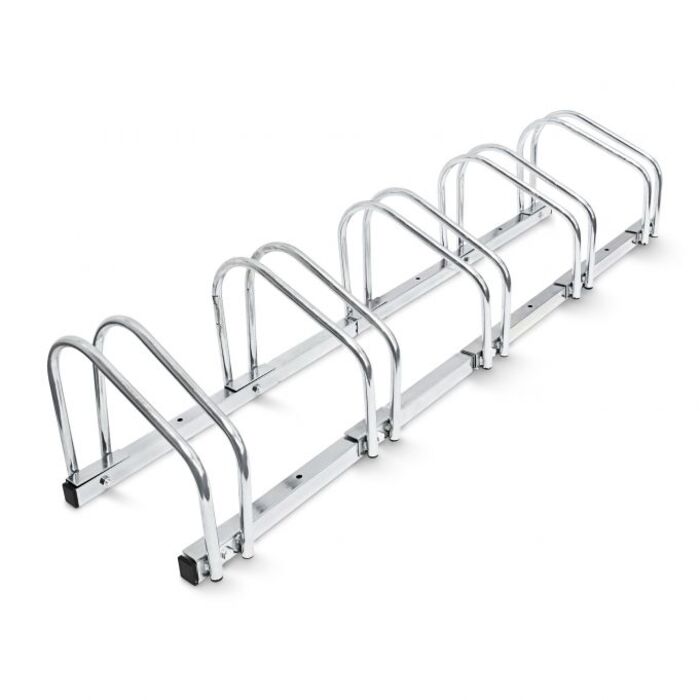 Relaxdays Bicycle Stand for 5 Bicycles, Steel, 130cm