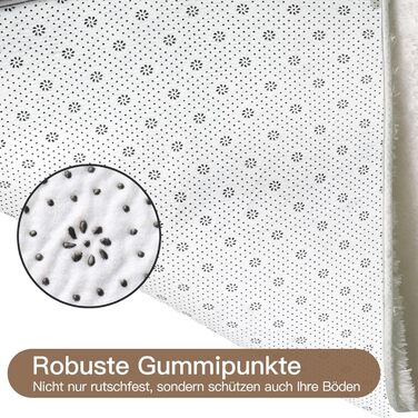 Килим Treeboy Hochflor сірий для вітальні та спальні 80x160 см, миючий, антиковзаючий, плюшевий, сучасний